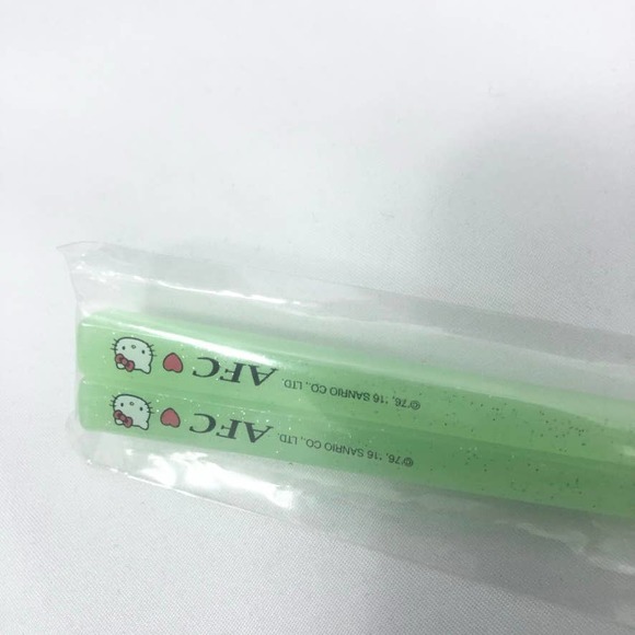 Hello Kitty Sanrio Sushi AFC 30th Anniversary Chopstick Set Japan Gift New Green - Picture 14 of 16